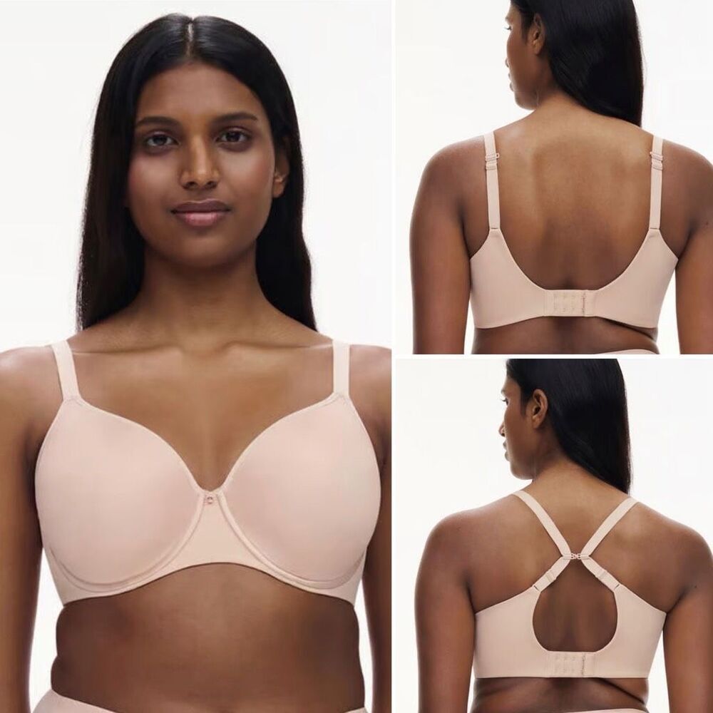 CHANTELLE Nude Rose Comfort Chic Back Smoothing T-Shirt Bra- 38G NWT!